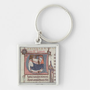 Llavero Iniciales "U" y 'I de Historiated