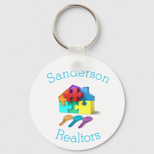 Llavero Inmobiliaria, House and Keys, Realtor, agente inmo (Anverso)