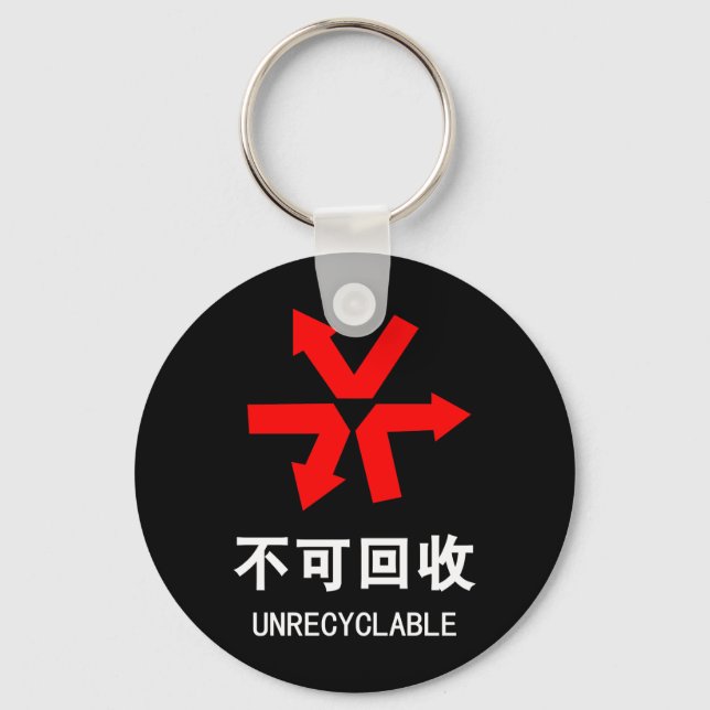 Llavero Inreciclable ~ Rótulo Hanzi en chino (Anverso)