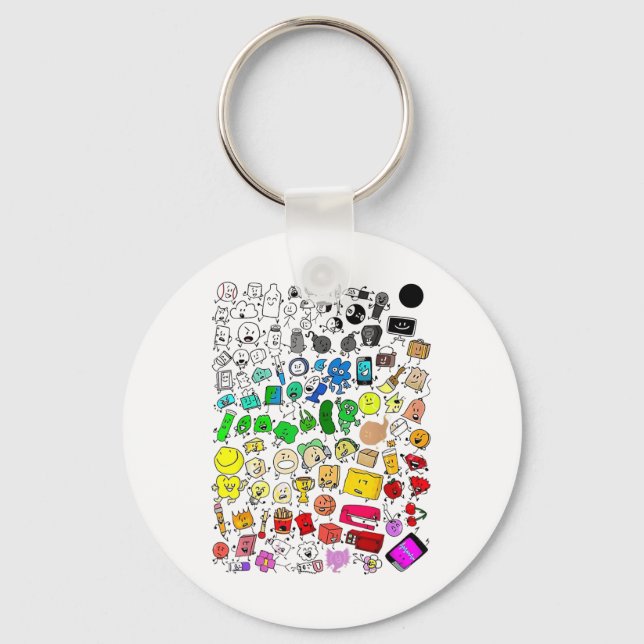 Llavero Insanidad Inanimada De Bfdi Todos Los Caracteres _ (Anverso)
