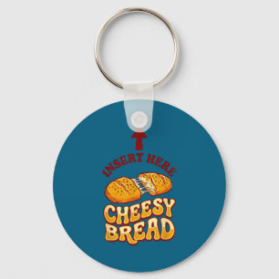 Llavero Insert camiseta de pan con queso divertido amante 