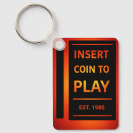 Llavero Insert Coin to Play Personalized EST Year Keychain