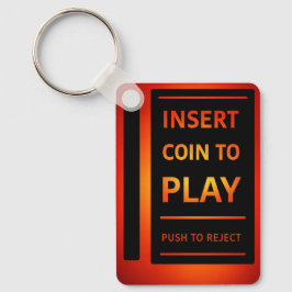 Llavero Insert Coin to Play Retro Arcade Keychain | Gamer