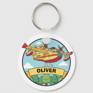 Llavero Insignia de avión de lucha contra incendios de dib
