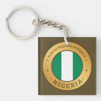 Llavero Insígnia de la bandera de Nigeria