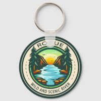 Insignia de río salvaje y escénica