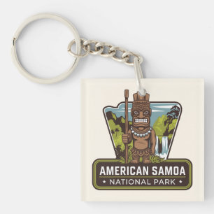 Llavero Insignia de viaje del Parque Nacional de Samoa Ame