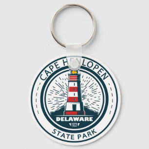 Llavero Insignia Delaware del Parque Estatal Cape Henlopen