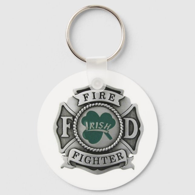 Llavero Insignia irlandesa para bomberos (Anverso)