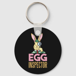 Llavero Inspector de Huevo Pascua Bunny Gracioso Conejo Hu