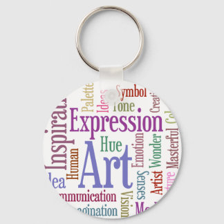 Llavero Inspiración artística de palabras de artista creat