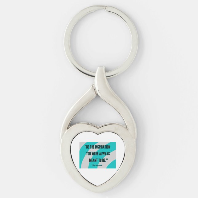 Llavero Inspiración Corazón Metalizado Keychain (Anverso)