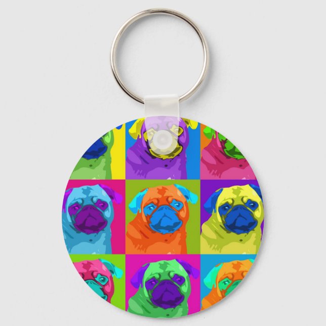 Llavero inspirado Pug Keychain (Anverso)