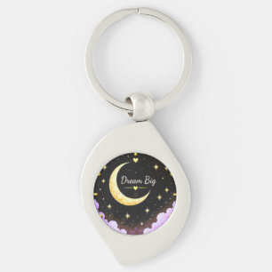 Llavero Inspirador Luna y Estrellas Sueña Grande