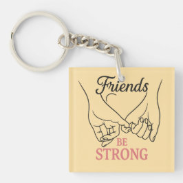 Llavero Inspirational Friendship Square Keychain