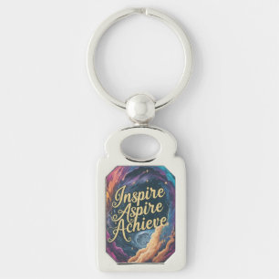 Llavero Inspire Aspire Achive Rectangle Keychain