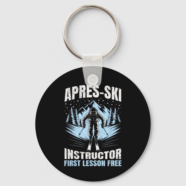 Llavero Instructor de Apres Apres-ski Primera Lección Grat (Anverso)