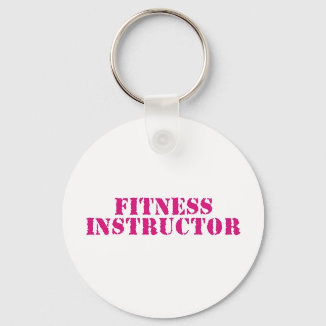 Llavero Instructor de fitness/rosa (Anverso)