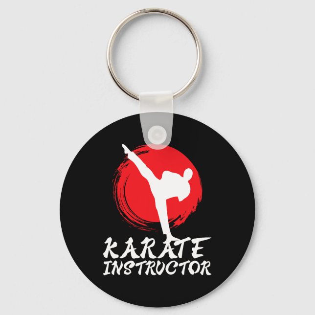 Llavero Instructor de Karate Profesor de Karate Instructor (Anverso)