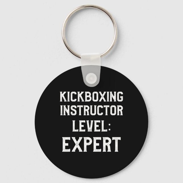 Llavero Instructor de Kickboxing Entrenamiento de Kick Box (Anverso)