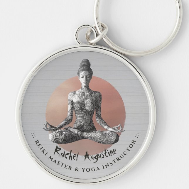 Llavero Instructor de Meditación de Yoga Reiki Master Lotu (Frente)