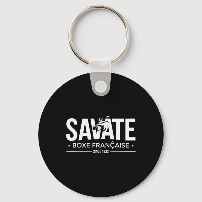 Llavero Instructor de Savate Artes Marciales Francesas Kic (Anverso)