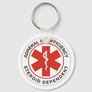 Llavero Insuficiencia Adrenal: Cadena de clave dependiente