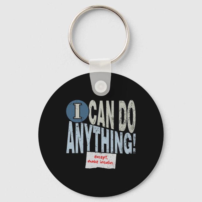 Llavero Insulina divertida T1D Diabetes 1 (Anverso)