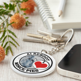 Llavero Inteligencia Artificial (IA) - Amo a Mince Pies