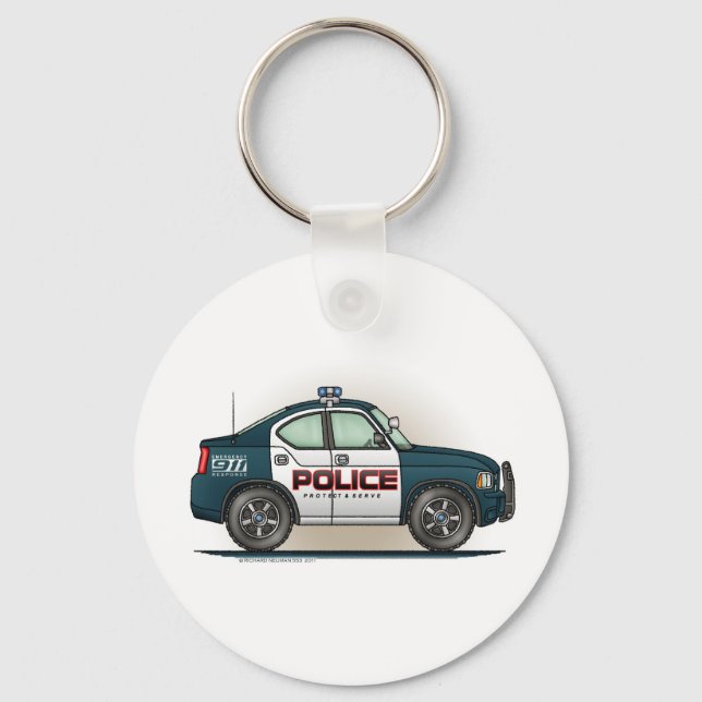 Llavero Interceptor policial Coche Cop Car Keychain (Anverso)