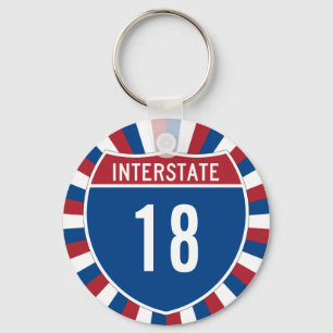 Llavero Interestatal 18