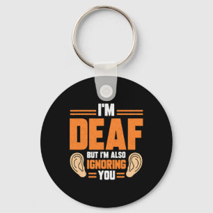 Llavero Intérprete de mano de lenguaje de Rótulo y concien