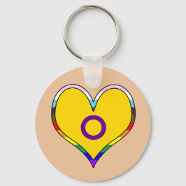 Llavero Intersex Pride Heart Keychain