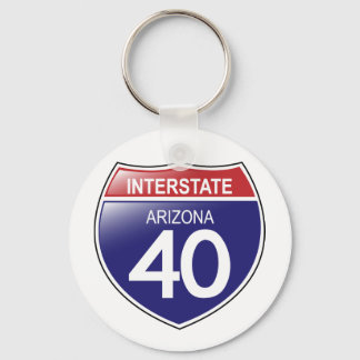 Llavero Interstate 40 en la cadena de claves de Arizona