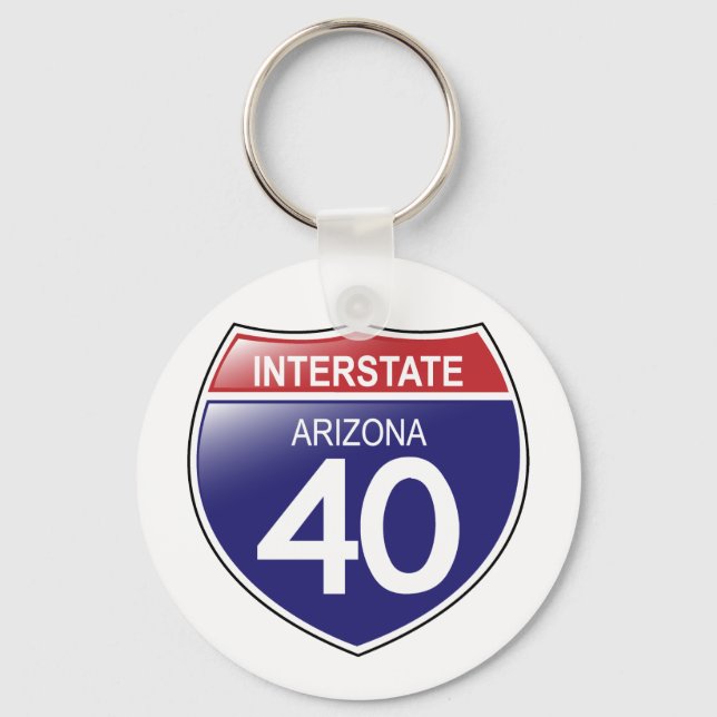 Llavero Interstate 40 en la cadena de claves de Arizona (Anverso)