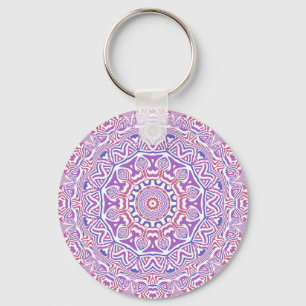 Llavero Intrincado Audaz Groovy Boho Hippie Resumen Mandal