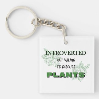 Llavero Introvertido Pero Dispuesto A Discutir Las Plantas