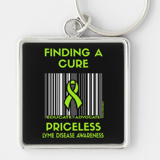 Llavero Invalorable... Enfermedad de Lyme Keychain (Frente)