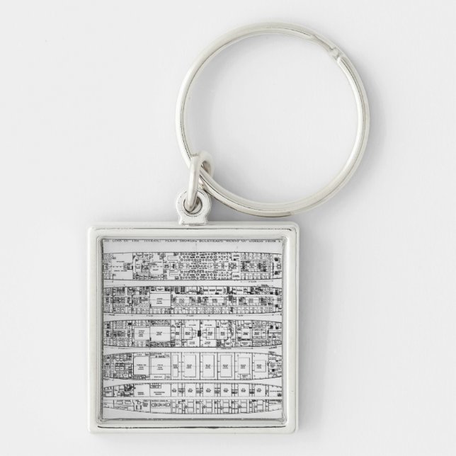 Llavero Investigación en la pérdida del titánico: (Frente)