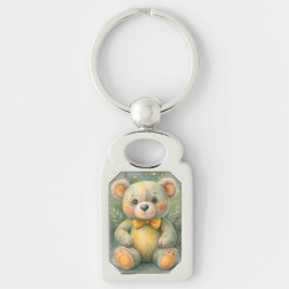 Llavero Invierno azul con ciervos