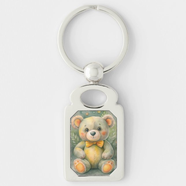 Llavero Invierno azul con ciervos (Anverso)