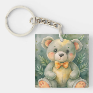 Llavero Invierno azul con ciervos