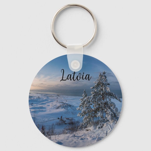 Llavero Invierno de nieve Costa del Mar Báltico (Anverso)