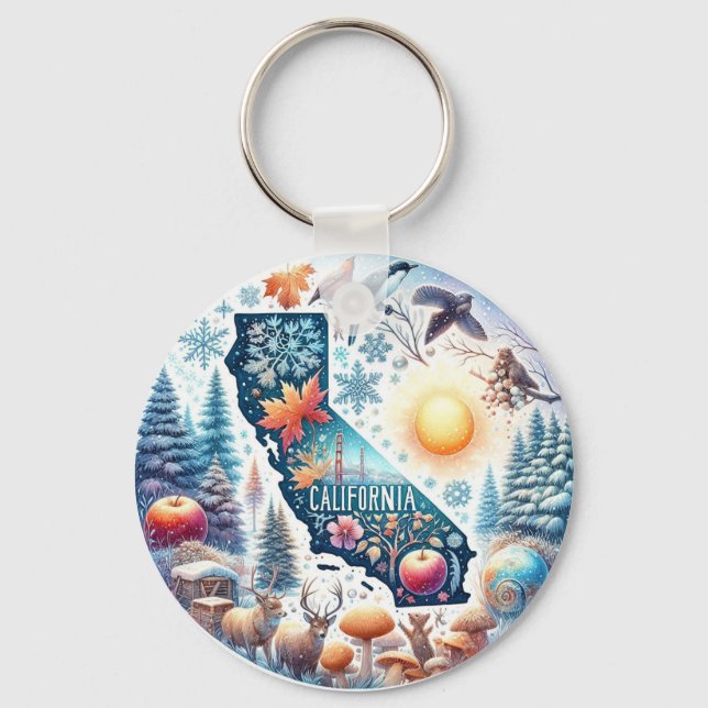Llavero Invierno natural de California (Anverso)