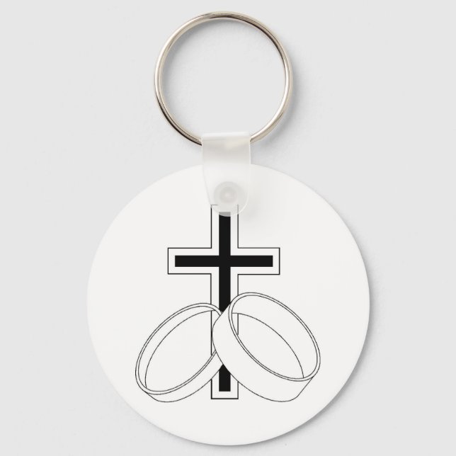 Llavero Invitación a la boda religiosa (Anverso)