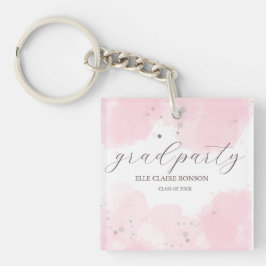 Llavero invitación a la fiesta de graduación de elegancia 