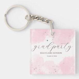 Llavero invitación a la fiesta de graduación de elegancia 
