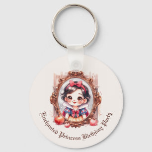 Llavero Invitación de cumpleaños de la princesa encantada 