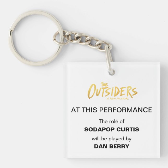 Llavero Invitación de metro de Broadway (Frente)