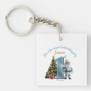Llavero Invitación Mágica de Cumpleaños de Santa – 1er Cum
